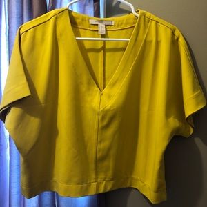 Yellow crop top